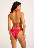 Seafolly Seafolly Coastline High Cut Pant - Flame Seafolly Coastline High Cut Pant - Flame Splash Swimwear