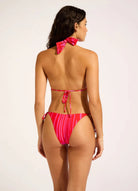 Seafolly Seafolly Coastline High Cut Pant - Flame Seafolly Coastline High Cut Pant - Flame Splash Swimwear