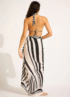 Seafolly Seafolly Coastline Sarong - Black 55539-SG.Black Seafolly Coastline Sarong - Black Splash Swimwear O/S 9360519140378