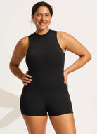 Seafolly Seafolly Collective Boyleg Zip One Piece - Black Seafolly Collective Boyleg Zip One Piece - Black Splash Swimwear