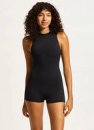 Seafolly Seafolly Collective Boyleg Zip One Piece - Black Seafolly Collective Boyleg Zip One Piece - Black Splash Swimwear