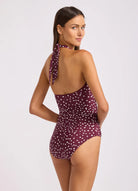 Seafolly Seafolly Collective Halter Bandeau One Piece - Dolce Dot Seafolly Collective Halter Bandeau One Piece - Dolce Dot Splash Swimwear One Pieces