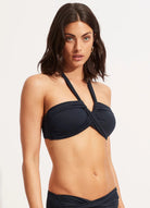 Seafolly Seafolly Collective Halter Bandeau - True Navy Seafolly Collective Halter Bandeau - True Navy Splash Swimwear Bikini Tops