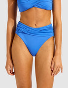 Seafolly Seafolly Collective High Waist Wrap Front Pant - Sapphire Seafolly Collective High Waist Wrap Front Pant - Sapphire Splash Swimwear