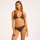 Seafolly Seafolly Collective Hipster Pant - Dark Chocolate Seafolly Collective Hipster Pant - Dark Chocolate Splash Swimwear Bikini Bottoms