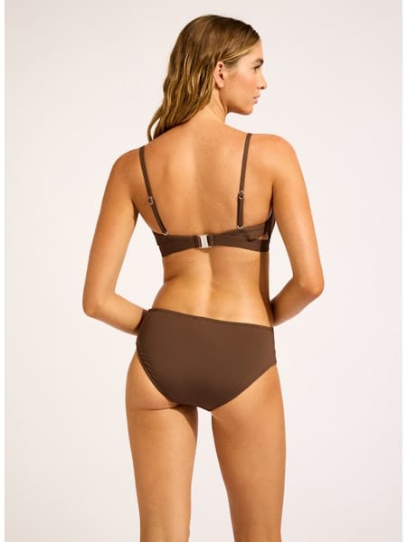 Seafolly Seafolly Collective Hybrid Bralette  - Dark Chocolate Seafolly Collective Hybrid Bralette  - Dark Chocolate Splash Swimwear One Pieces