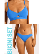 Seafolly Seafolly Collective Hybrid Bralette & Hipster Pant Seafolly Collective Hybrid Bralette & Hipster Pant Splash Swimwear Bikini Set AU8/US4 / Sapphire