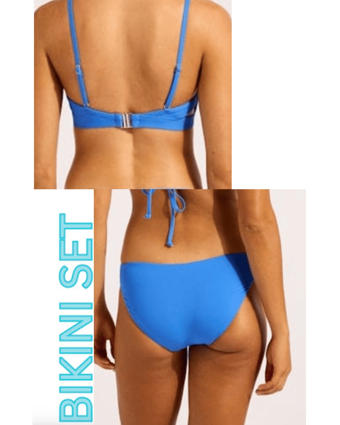 Seafolly Seafolly Collective Hybrid Bralette & Hipster Pant Seafolly Collective Hybrid Bralette & Hipster Pant Splash Swimwear Bikini Set AU8/US4 / Sapphire