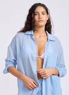 Seafolly Seafolly Crinkle Gauze Shirt Seafolly Crinkle Gauze Shirt Splash Swimwear Womens Clothing