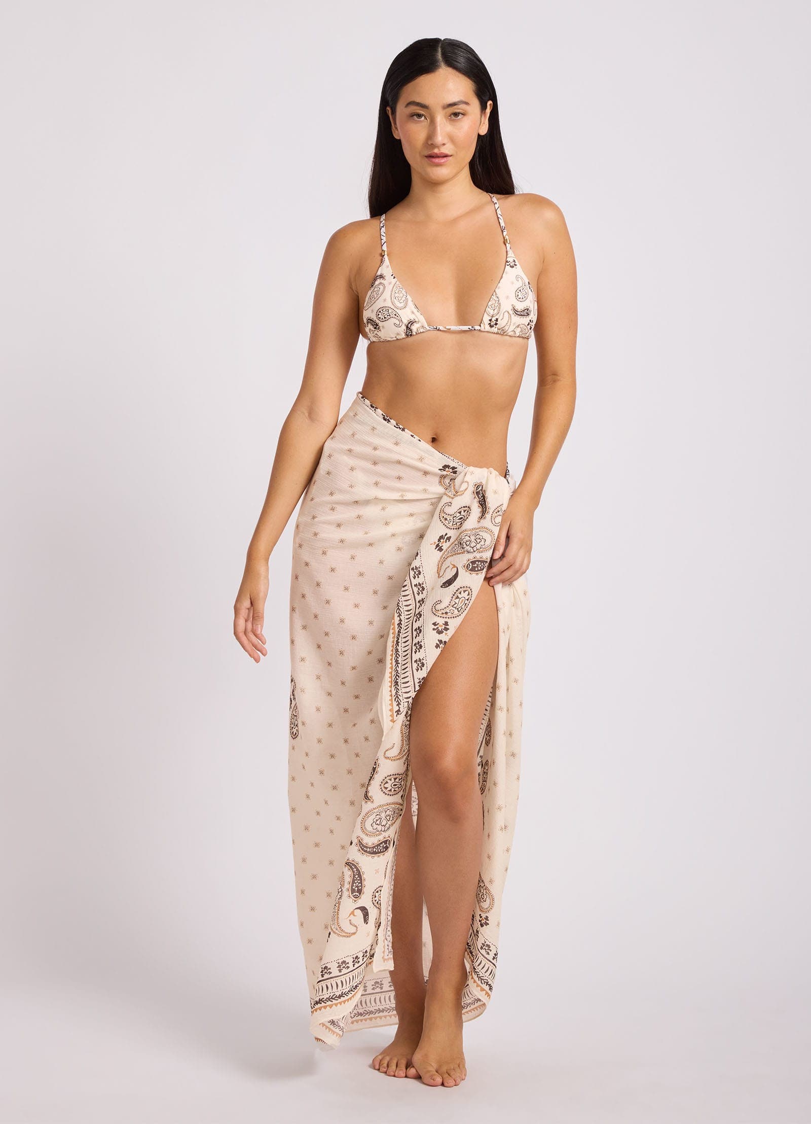 Seafolly Seafolly Drift Club Bandana Bandana Sarong - Vanilla 55817-SG.Vanilla Seafolly Drift Club Bandana Bandana Sarong - Vanilla Splash Swimwear OS 1000033300