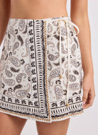 Seafolly Seafolly Drift Club Bandana Wrap Mini Skirt - Vanilla Seafolly Drift Club Bandana Wrap Mini Skirt - Vanilla Splash Swimwear