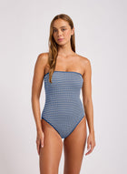 Seafolly Seafolly Horizon DD Bandeau One Piece 11126DD342 Seafolly Horizon DD Bandeau One Piece Splash Swimwear One Piece Marine / 10 9360519279856