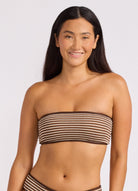 Seafolly Seafolly Horizon Tube Top - Mocha Seafolly Horizon Tube Top - Mocha Splash Swimwear