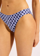 Seafolly Seafolly Marseille Hipster Bikini Bottom - Blue Indigo Seafolly Marseille Hipster Bikini Bottom - Blue Indigo Splash Swimwear Bikini Bottoms