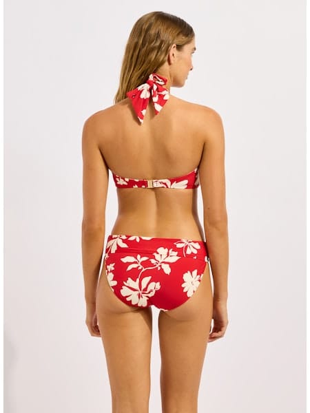 Seafolly Seafolly Mayflower Halter Bandeau - Cosmo Red Seafolly Mayflower Halter Bandeau - Cosmo Red Splash Swimwear Bikini Tops