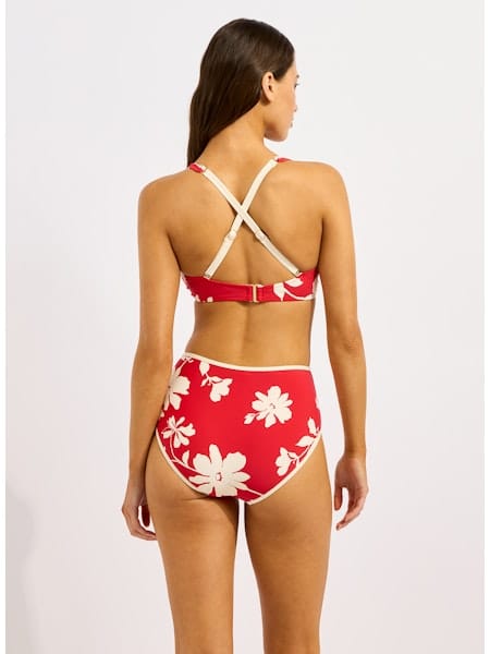 Seafolly Seafolly Mayflower High Waisted Pant - Cosmo Red Seafolly Mayflower High Waisted Pant - Cosmo Red Splash Swimwear Bikini Bottoms