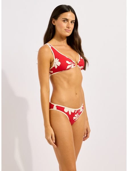 Seafolly Seafolly Mayflower Ring Front Tank - Cosmo Red Seafolly Mayflower Ring Front Tank - Cosmo Red Splash Swimwear Bikini Tops