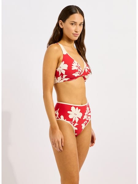Seafolly Seafolly Mayflower Wrap Front F Cup Bra - Cosmo Red Seafolly Mayflower Wrap Front F Cup Bra - Cosmo Red Splash Swimwear Bikini Tops