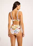 Seafolly Seafolly Riviera Coast High Waisted Pant - White Seafolly Riviera Coast High Waisted Pant - White Splash Swimwear