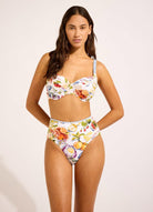 Seafolly Seafolly Riviera Coast High Waisted Pant - White Seafolly Riviera Coast High Waisted Pant - White Splash Swimwear