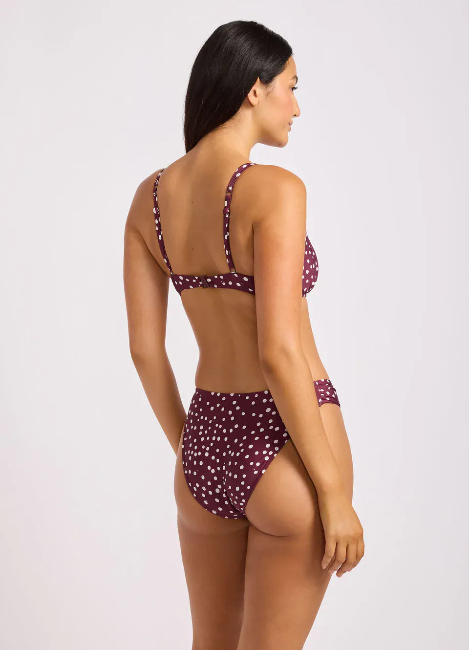 Seafolly Seafolly Ruched Bralette - Dark Burgundy Ruched Bralette | Seafolly Splash Swimwear Bikini Tops