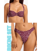 Seafolly Seafolly Ruched Underwire Bra & High Leg Ruched Side Pant Bikini Set - Dolce Dot 31592-341+40726-341-12 Seafolly Ruched Underwire Bra & High Leg Ruched Side Pant Bikini Set - Dolce Dot Splash Swimwear Bikini Set 12 51043591009241
