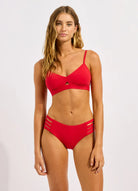 Seafolly Seafolly S.Collective Hybrid Bralette - Cosmo Red Seafolly S.Collective Hybrid Bralette - Cosmo Red Splash Swimwear Bikini Tops