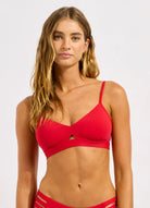 Seafolly Seafolly S.Collective Hybrid Bralette - Cosmo Red Seafolly S.Collective Hybrid Bralette - Cosmo Red Splash Swimwear Bikini Tops