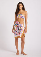 Seafolly Seafolly Sea Blossom Floral Sarong 55829-SG-OS Seafolly Sea Blossom Floral Sarong Splash Swimwear Vanilla / O/S 9360519232950
