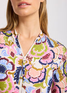 Seafolly Seafolly Sea Blossom Zip Front Surf Suit Seafolly Sea Blossom Zip Front Surf Suit Splash Swimwear