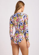 Seafolly Seafolly Sea Blossom Zip Front Surf Suit Seafolly Sea Blossom Zip Front Surf Suit Splash Swimwear