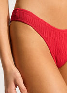 Seafolly Seafolly Sea Dive High Cut Rio Bikini Bottom - Chilli Red Seafolly Sea Dive High Cut Rio Bikini Bottom - Chilli Red Splash Swimwear Bikini Bottoms