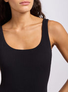 Seafolly Seafolly Sea Dive Scoop Neck Boyleg One Piece - Black Seafolly Sea Dive Scoop Neck Boyleg One Piece - Black Splash Swimwear One Piece Swimwear