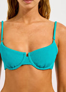 Seafolly Seafolly Sea Dive Underwire Bra - Caribbean Blue Seafolly Sea Dive Underwire Bra - Caribbean Blue Splash Swimwear Bikini Tops