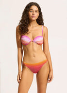 Seafolly Seafolly Spectrum Ruched Split Wire Bra 31517-218 Seafolly Spectrum Ruched Split Wire Bra Splash Swimwear AU8/US4 9360519053432