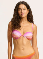 Seafolly Seafolly Spectrum Ruched Split Wire Bra 31517-218 Seafolly Spectrum Ruched Split Wire Bra Splash Swimwear AU8/US4 9360519053432