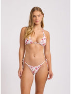 Seafolly Seafolly Summer Chintz Longline Slide Tri Longline Slide Tri Ecru | Seafolly Splash Swimwear Bikini Tops