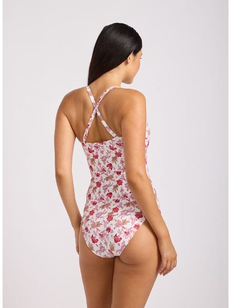 Seafolly Seafolly Summer Chintz Retro Pant Retro Pant Ecru | Seafolly Splash Swimwear Bikini Bottoms