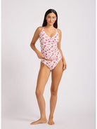 Seafolly Seafolly Summer Chintz Retro Pant Retro Pant Ecru | Seafolly Splash Swimwear Bikini Bottoms