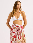 Seafolly Seafolly Summer Chintz Sarong 55776-SG-OS Summer Chintz Sarong Ecru | Seafolly Splash Swimwear Sarong Ecru / O/S 9360519210637