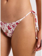 Seafolly Seafolly Summer Chintz Tie Side Rio Pant Tie Side Rio Pant Ecru | Seafolly Splash Swimwear Bikini Bottoms
