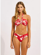 Seafolly Seafolly Twist Band Mini Hipster - Cosmo Red Seafolly Twist Band Mini Hipster - Cosmo Red Splash Swimwear Bikini Bottoms
