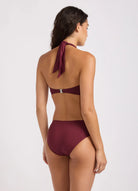 Seafolly Seafolly Twist Band Mini Hipster Pant - Burgundy Seafolly Twist Band Mini Hipster Pant | Seafolly Splash Swimwear Bikini Bottoms