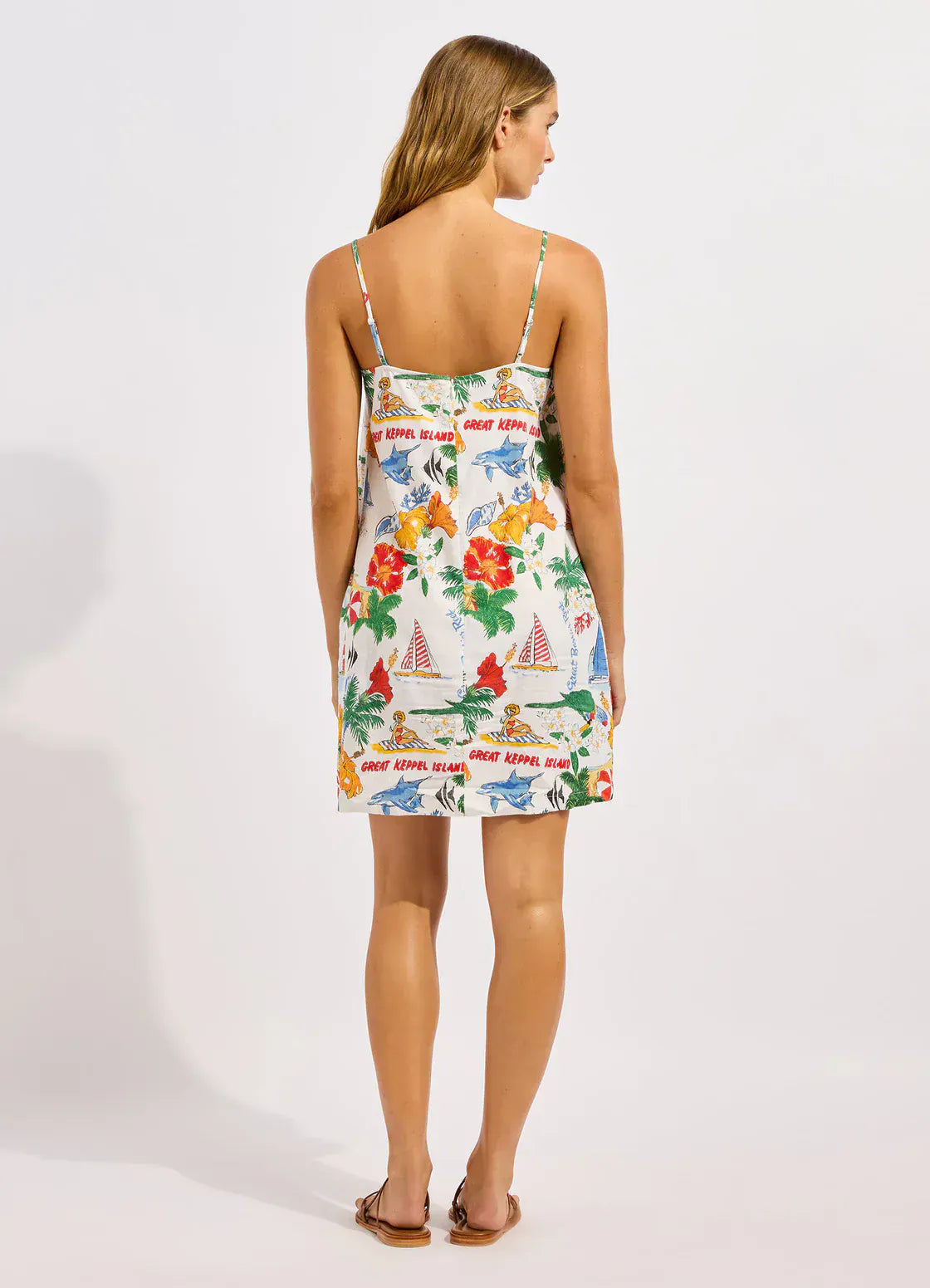 Seafolly Seafolly Viva Vacation Bandeau Mini Dress - Powder Blue Seafolly Viva Vacation Bandeau Mini Dress - Powder Blue Splash Swimwear Mini Dress