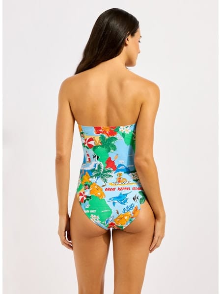 Seafolly Seafolly Viva Vacation Bandeau One Piece - Powder Blue Seafolly Viva Vacation Bandeau One Piece - Powder Blue Splash Swimwear One Piece