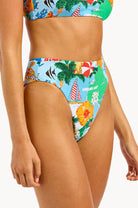 Seafolly Seafolly Viva Vacation High Rise Pant - Powder Blue Seafolly Viva Vacation High Rise Pant - Powder Blue | Australia Splash Swimwear Bikini Bottoms