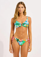 Seafolly Seafolly Viva Vacation Ring Front Tank - Powder Blue Seafolly Secret Garden Ring Front Tank - Jade Splash Swimwear Bikini Tops