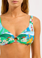 Seafolly Seafolly Viva Vacation Ring Front Tank - Powder Blue Seafolly Secret Garden Ring Front Tank - Jade Splash Swimwear Bikini Tops