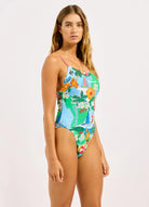 Seafolly Seafolly Viva Vacation Square Neck One Piece - Powder Blue Seafolly Viva Vacation Square Neck One Piece - Powder Blue Splash Swimwear One Pieces