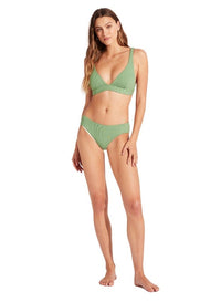 Seafolly Second Wave Retro Pant - Palm Green Splash Swimwear Bikini Bottoms